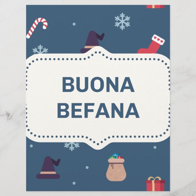Lámina xmas buona Befana (Anverso)