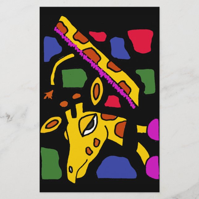 Lámina XX- Arte abstracto de Giraffe (Anverso)