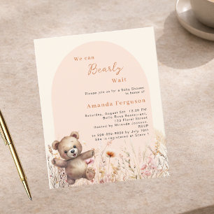 Lámina Ya podemos esperar la invitación de Baby Shower