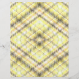 Lámina Yellow Argyle Scrapbook Paper 2-Sided Page