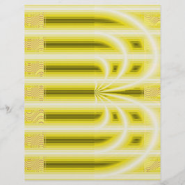 Lámina Yellow Retro Cathedral Scrapbook Paper 2-Sided Pag