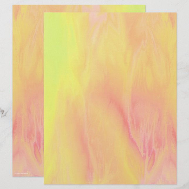 Lámina Yellow Skies Scrapbook Paper 2-Sided Page (Anverso / Reverso)