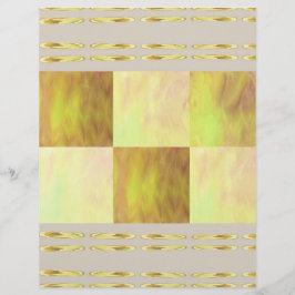 Lámina Yellow Skies Tiles Scrapbook Paper 2-Sided Page