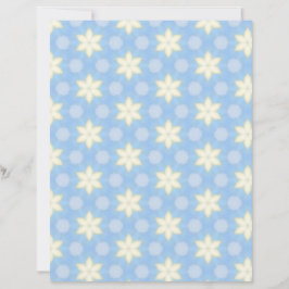Lámina Yellow Stars on Blue Scrapbook Paper