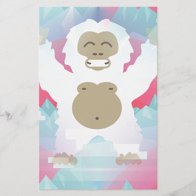 Lámina yeti rosado (Anverso)