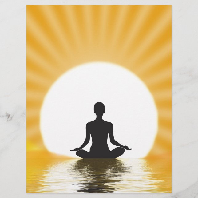 Lámina Yogi meditando (Anverso)