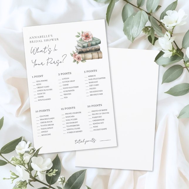 Lámina Your Purse Bridal Shower Game (Your Purse Bridal Shower Game)