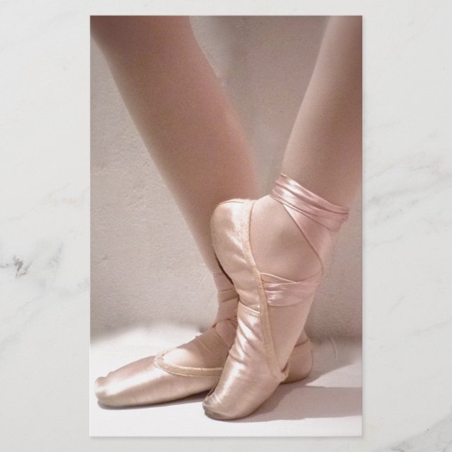 Lámina Zapatillas de ballet rosa (Anverso)