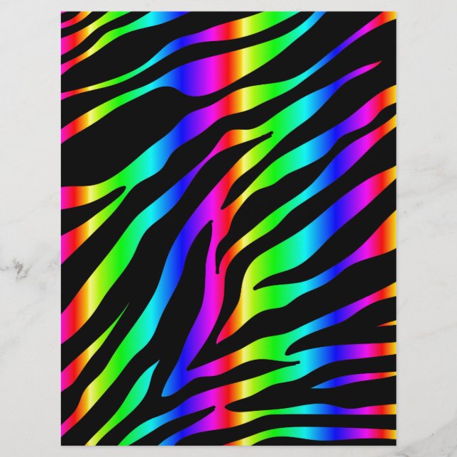 Lámina zebra arco iris (Anverso)
