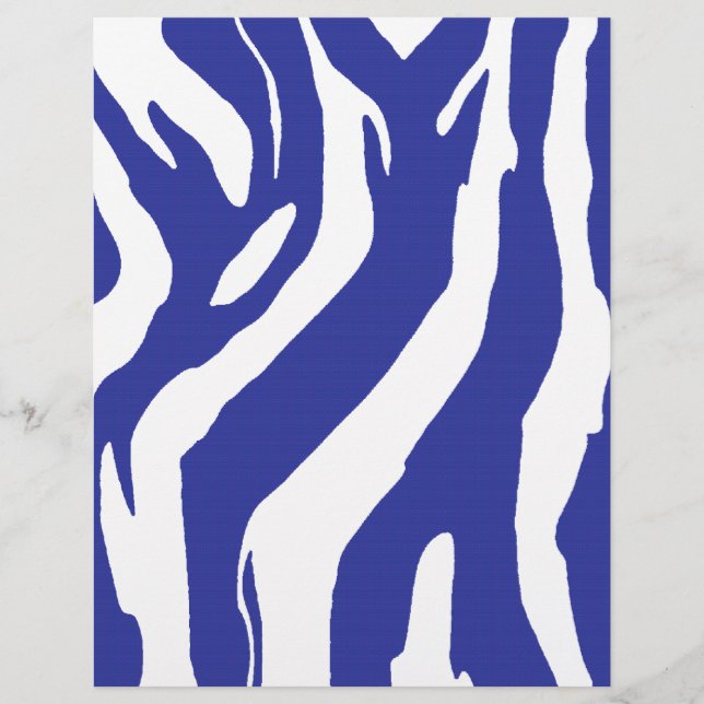 Lámina Zebra azul (Anverso)