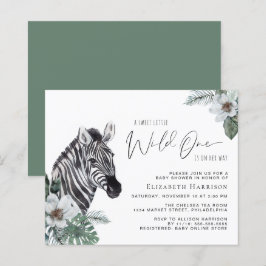 Lámina Zebra Boho Watercolor Baby Shower