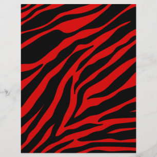 Lámina zebra roja