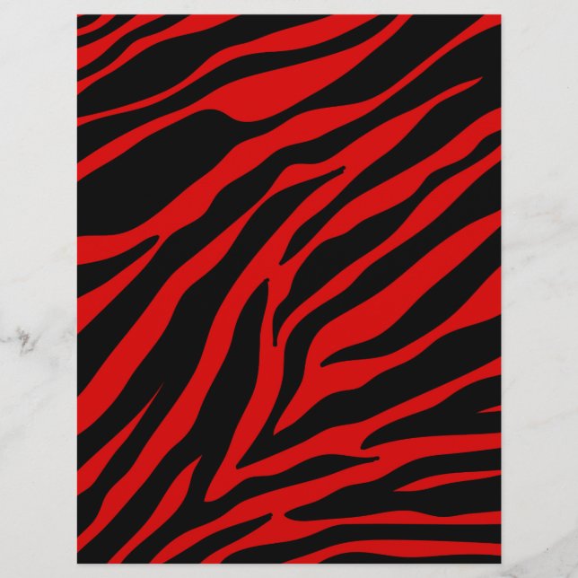 Lámina zebra roja (Anverso)