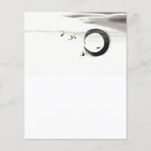 Lámina Zen Circle Enso Koi Pintura de arte