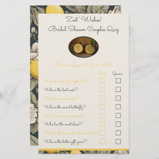 Lámina "Zest" desea un juego de ducha con doble Prueba (Anverso / Reverso)