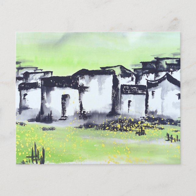 Lámina Zhongguo Cun - Villa china (Anverso)