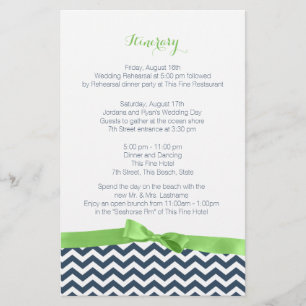 Lámina Zig Zag Lime y Blue Itinerary