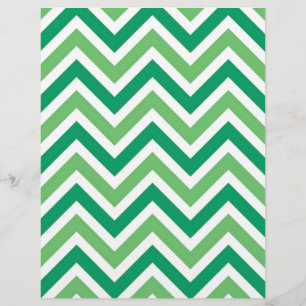 Lámina zig-zags-chevrons verdes