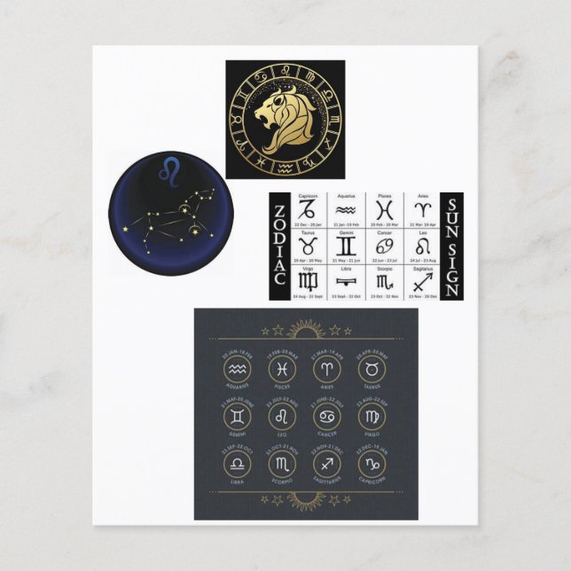 LÁMINA ZODIAC GREETINGS JJJR CHRISTIAN INTERFAITH (Anverso)