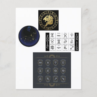 LÁMINA ZODIAC GREETINGS JJJR CHRISTIAN INTERFAITH