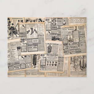 Láminas de anuncios de periódicos antiguos para de