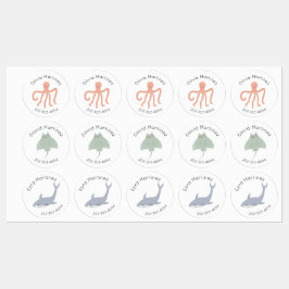 Láminas de nombres de Pegatinas de círculo imperme