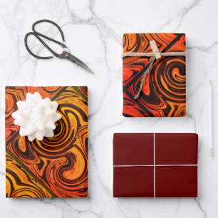 Láminas de papel de envolvimiento de remolinos de 