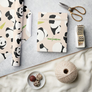 Láminas de papel para envolver a Baby Panda