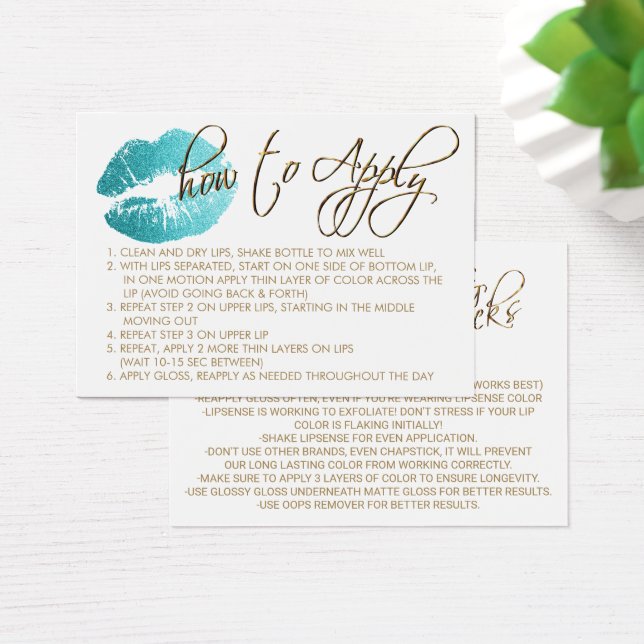 Láminas de Purpurina verde azuladas 2 - Cómo aplic