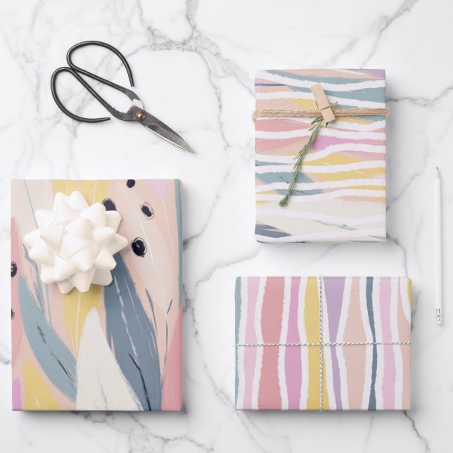 Láminas planas de papel de ajuste abstracto modern (Anverso)