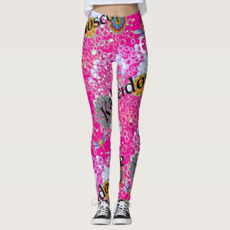 Láminas rosadas Steampunk Leggings