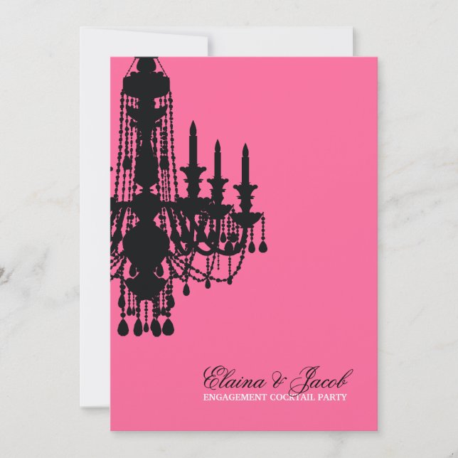 Lámpara 311-Glitz - Rosa metálico de invitación (Anverso)