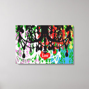 Lámpara de amor ~ 24X16 Lienzo de 0,75" Grueso