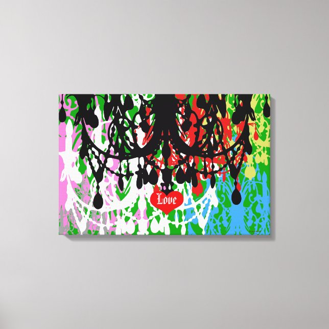 Lámpara de amor ~ 24X16 Lienzo de 0,75" Grueso (Anverso)