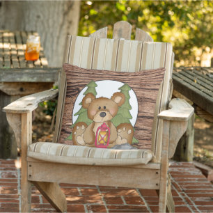 Lámpara de camping Oso divertido cojín decorativo