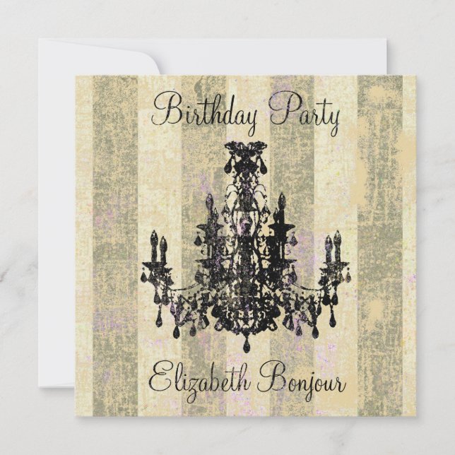 Lámpara de Coco ~ Invitación (Anverso)