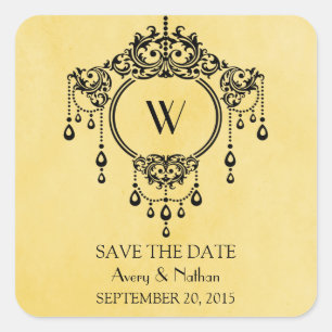 Lámpara de época amarilla salva a los Pegatinas de