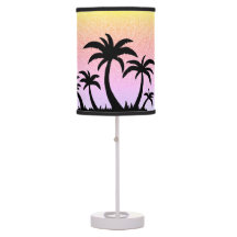 Lámpara de mesa para el tema de la playa de Sunset