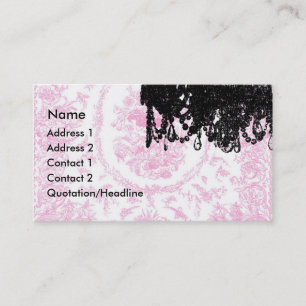 Lámpara de Paulette París y tarjetas de visita d