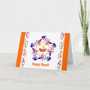 Lámpara de Rangoli - tarjeta
