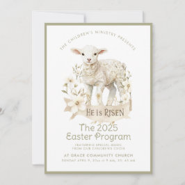 Lámpara neutral | Invitación al programa de Pascua