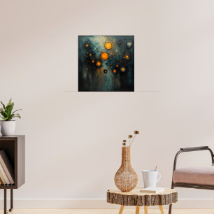 Lámparas abstractas en el diseño de arte de Ai osc