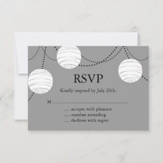 Lámparas de Fiesta gris RSVP