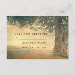 Lámparas de jardín árbol rústico antigua boda RSVP