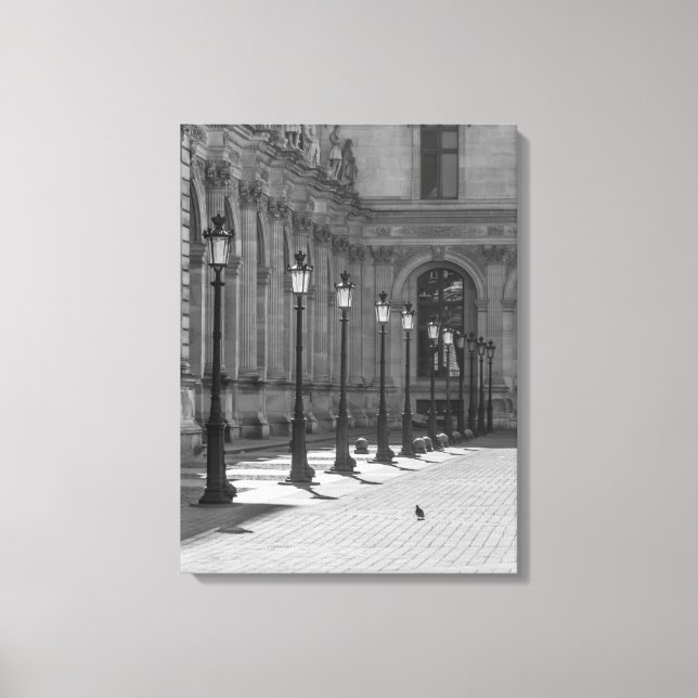 Lámparas en blanco y negro de impresión de lienzo (Anverso)