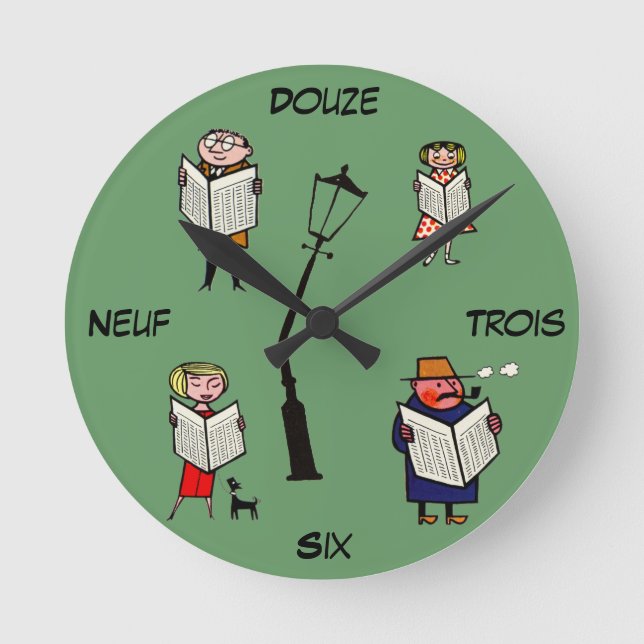 Lámpode de lectura del reloj francés (Anverso)