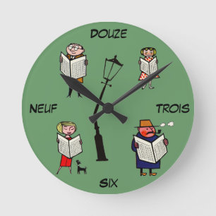 Lámpode de lectura del reloj francés