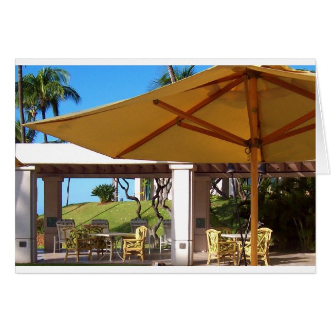 Lanai Sunny Umbrella, Manele Bay, Hawaii (Anverso (Horizontal))