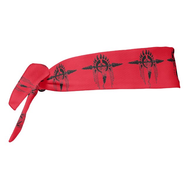Lance Spear Red Tie Headband (Girar 270)