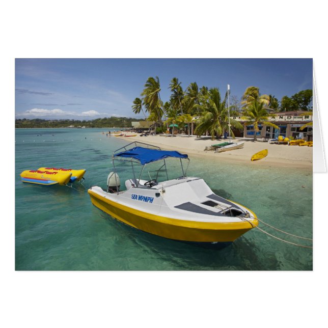 Lancha motora y barco banana (Anverso (Horizontal))